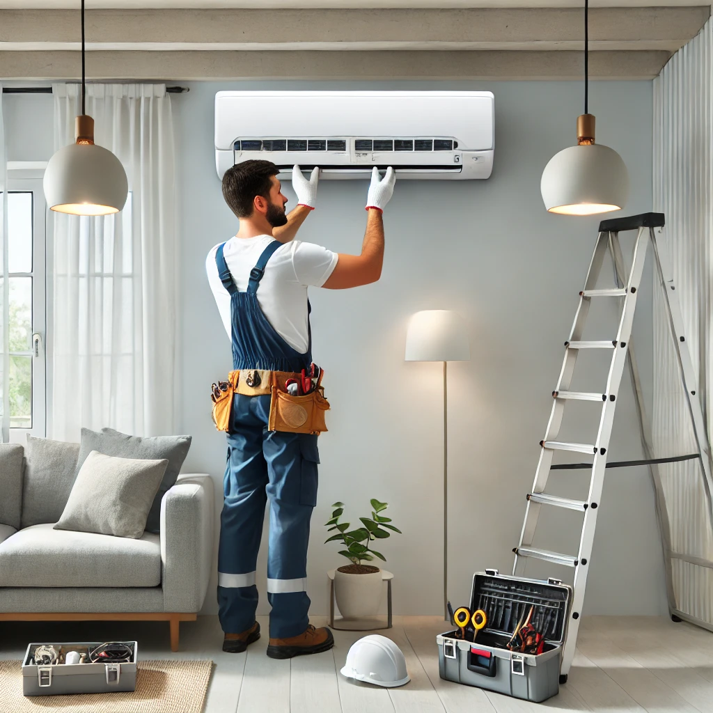 Reliable mini split installation by a professional HVAC technician for seamless comfort.