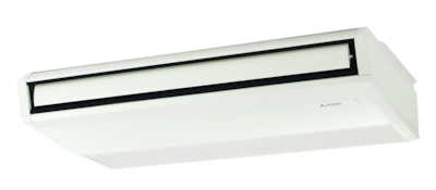 Ceiling-suspended air conditioning unit with a modern and efficient design.