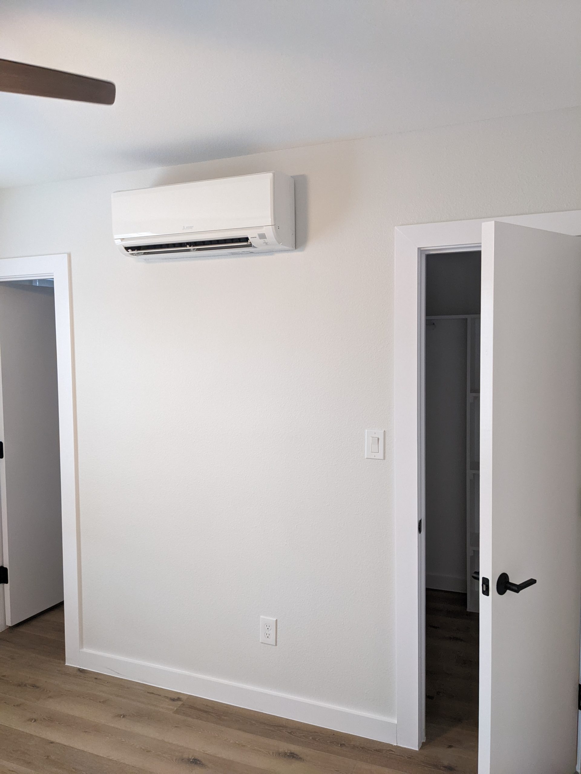 Mitsubishi Wall Mount in a bedroom
